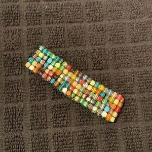 Multi-colored Beaded Bracelet 8”